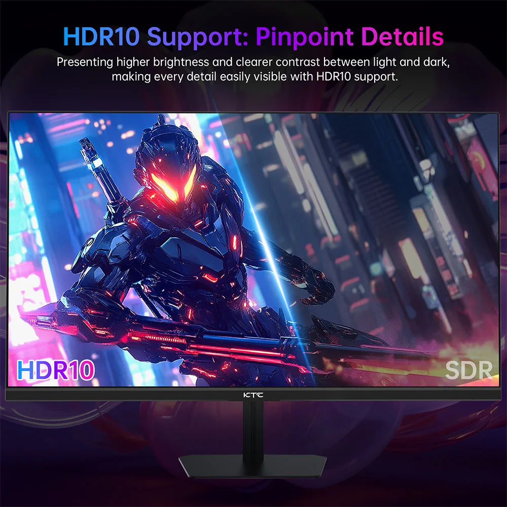 KTC H24F8 Gaming Monitor, 23.8'' 1920*1080 16:9 Fast IPS Screen, 180Hz Refresh Rate, 1ms Response Time, 1000:1 Contrast Ratio