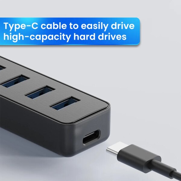 USB 3.0 Power Adapter 4 Port Multi USB Splitter Hub USB Hub 2.0 Type C HUB Multiple Expander High Speed For Computer Accessorie - Image 6