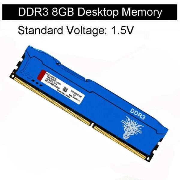 DDR3 DDR4 RAM 2GB 4GB 8GB 16G1333MHz 1600MHz 1866MHz PC3-10600 PC3-12800 PC3-14900 Non-ECC Cooling Vest Desktop Universal memory - Image 2