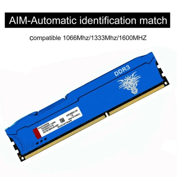 DDR3 DDR4 RAM 2GB 4GB 8GB 16G1333MHz 1600MHz 1866MHz PC3-10600 PC3-12800 PC3-14900 Non-ECC Cooling Vest Desktop Universal memory - Image 4