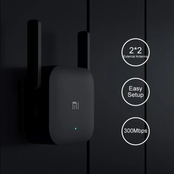 Xiaomi Repeater WiFi Pro Mi Amplifier Network Expander Router Power Extender Roteador 300M 2.4G 2 Antenna for Router Home Office - Image 6