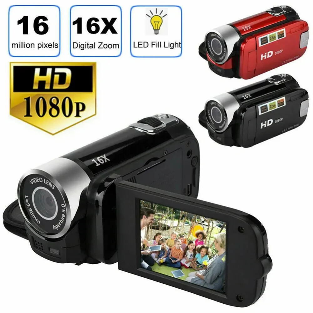 1080P Full Hd 16MP DV Camcorder Digital Video Camera 16M 16x Optical Zoom Camera for Videos Shooting Recording Camera