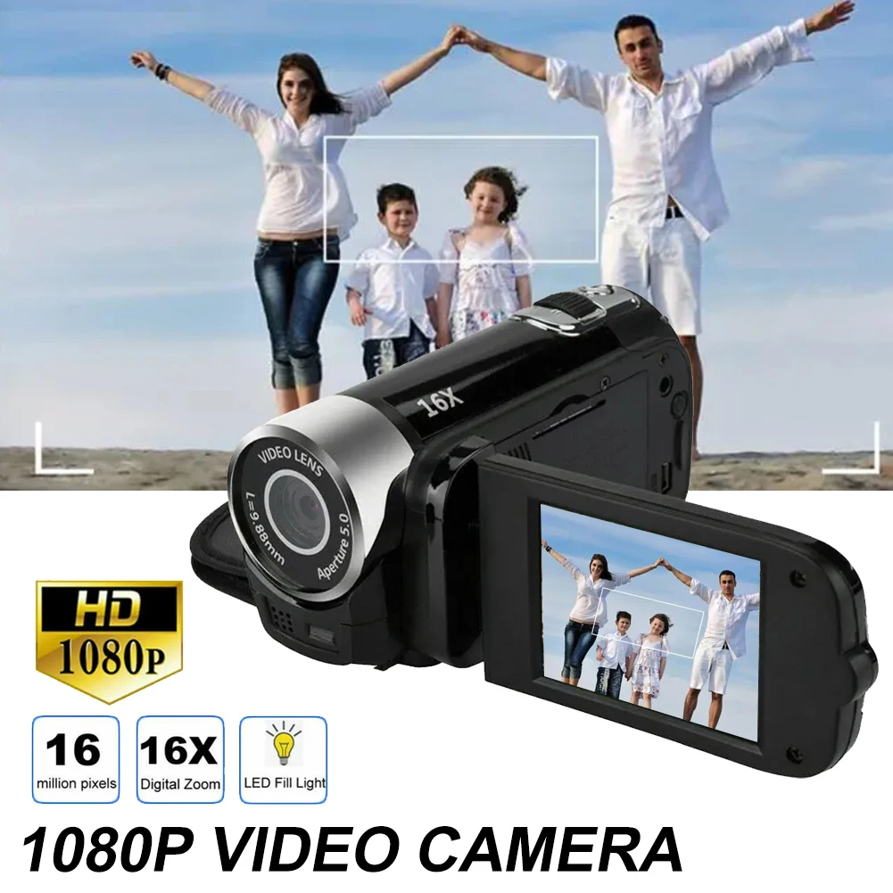 1080P Full Hd 16MP DV Camcorder Digital Video Camera 16M 16x Optical Zoom Camera for Videos Shooting Recording Camera