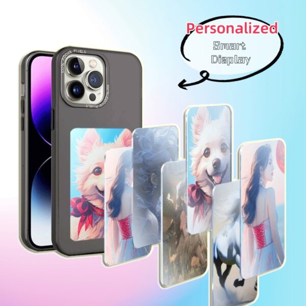 E-ink Screen Phone Case Unlimited Screen Projection Personalized Phone Cover Battery Free New Designer Luxury Phone Case - Image 5